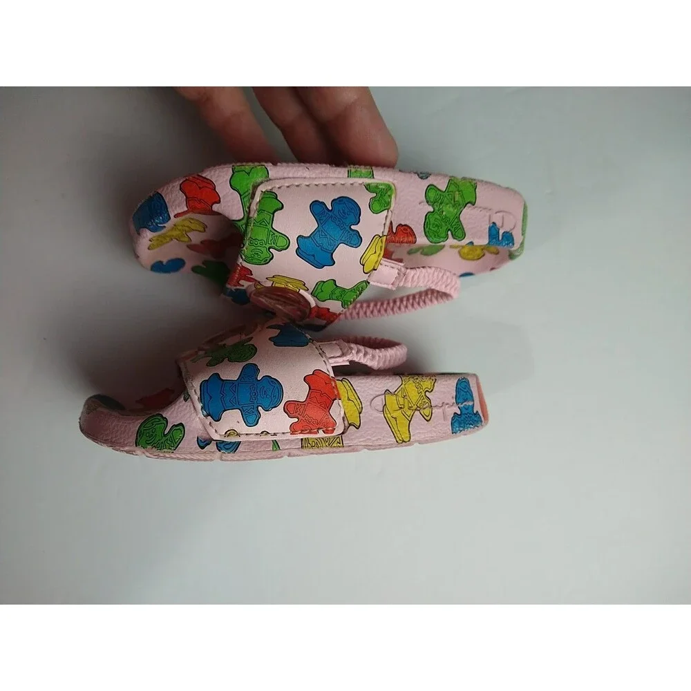 Champion Little Girls Candyland Pink Sandals 5T Slingback Logo